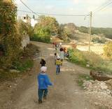 children on walk in Hilf
