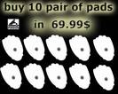 Pinook Replacement pads 10 =$ 69.99