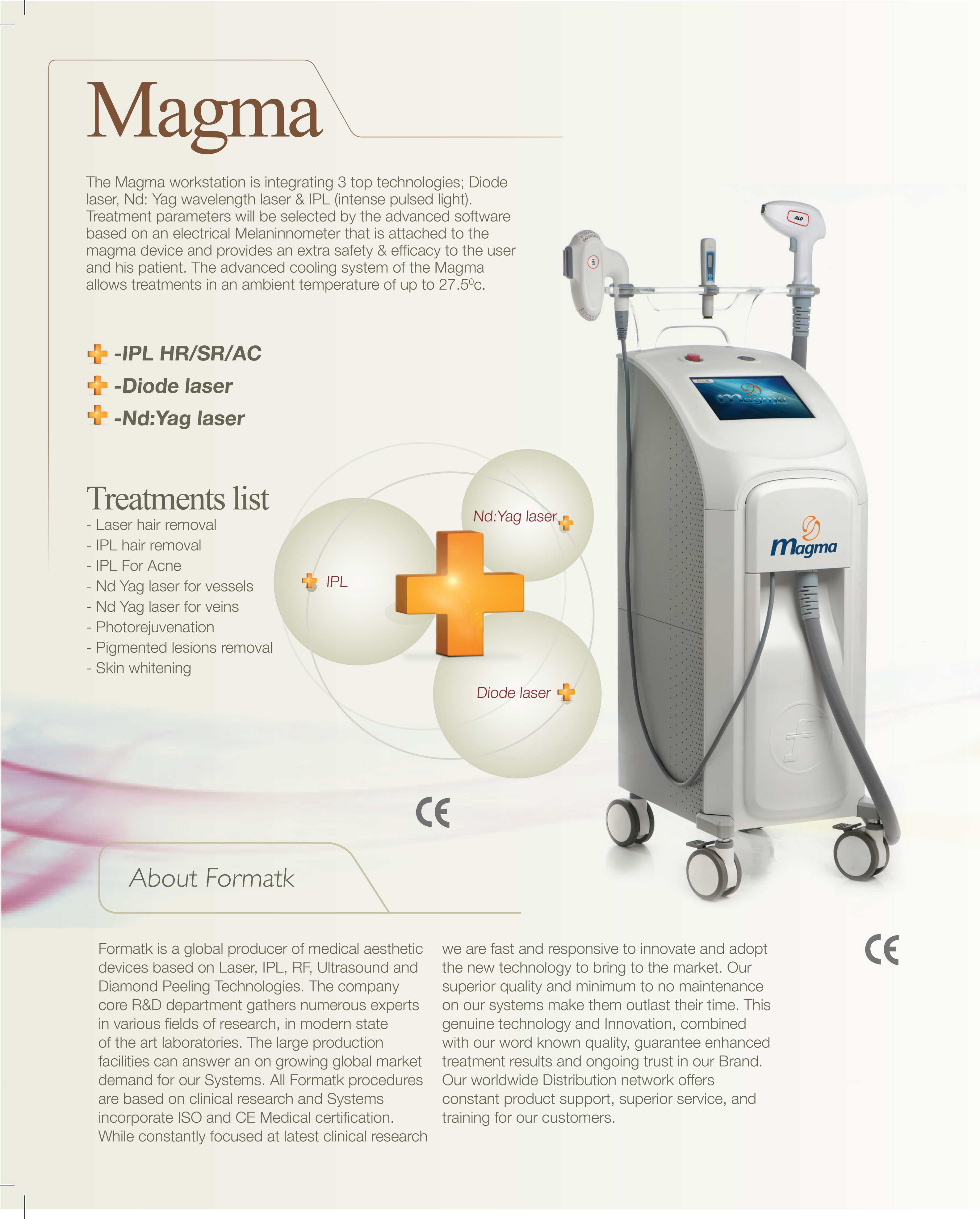 Magma Diode, Yag & IPL Aesthetic Laser from MSF Medical Equipment