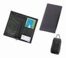 visiting cards, flight tickets and passport holder