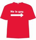 ben kenny's "he is gay" t-shirt