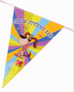 שרשרת 11 דגלונים - יום הולדת שמח