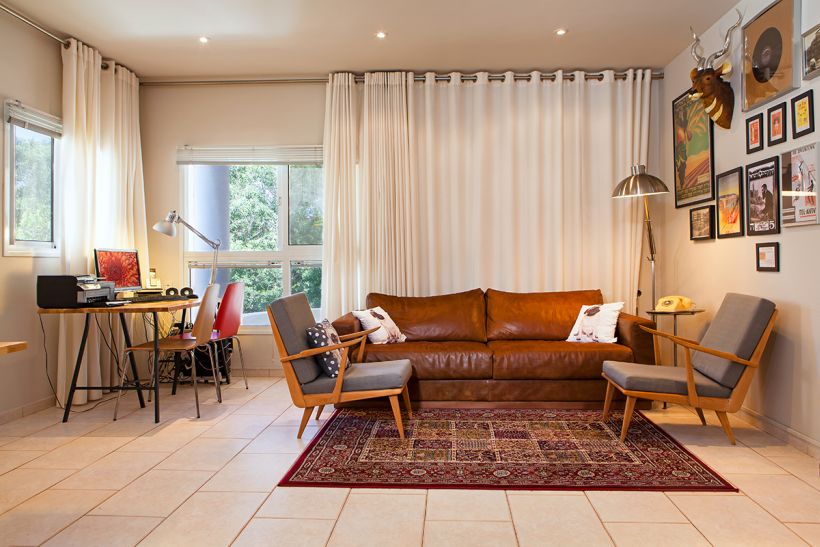 וילונות רינגים לסלון הבית