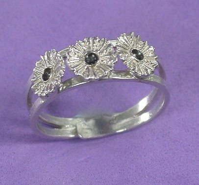 My flower silver ring