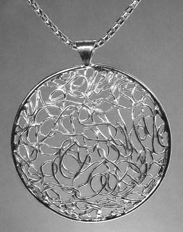 Dream Catcher silver pendant
