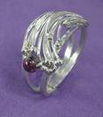 Garnet Splash Ring