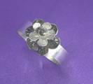 B&W Flower ring