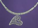 HEART ON PEARL NECKLACE