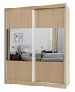ארון הזזה 2 דלתות לוגנו 180 MDF