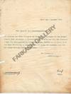 Theodor Herzl signed letter 1903