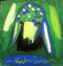 Painting by Menashe Kadishman Sheep